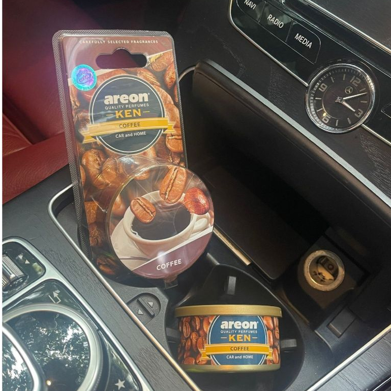 Sáp Thơm Ô Tô Cao Cấp AREON Hương Cà Phê Chính Hãng - Hương Coffee Đậm Đà, Làm mới không gian xe hơi
