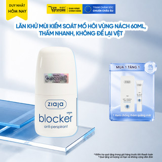 Lăn Khử Mùi Kiểm Soát Mồ Hôi Vùng Nách Ziaja Blocker 60ml Thấm Nhanh, Không Để Lại Vệt Trên Áo EUPC STORE