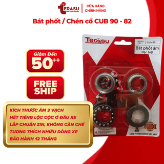 Bát phốt Cub 90, Cub 82 Terasu, Chén Cổ Honda Kích thước Âm 3 Vạch Không Lộc Cộc Ở Đầu Xe Chính Hãng Terasu