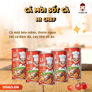 Combo 10-20 lon cá mòi sốt cà Hi Chef 155g. Ăn liền tiện lợi, đậm đà, dễ dùng - Pi Hàng Thái