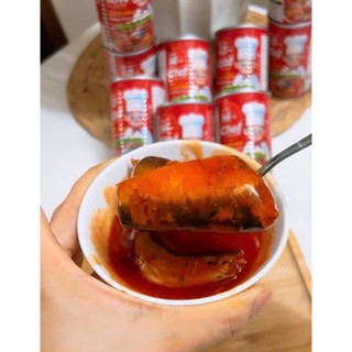 Cá mòi sốt cà Hi Chef 155g thơm ngon đậm đà, ăn liền tiện lợi. Nhập khẩu Thái Lan - Pi Hàng Thái