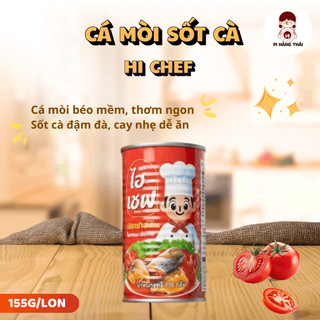 Cá mòi sốt cà Hi Chef 155g thơm ngon đậm đà, ăn liền tiện lợi. Nhập khẩu Thái Lan - Pi Hàng Thái