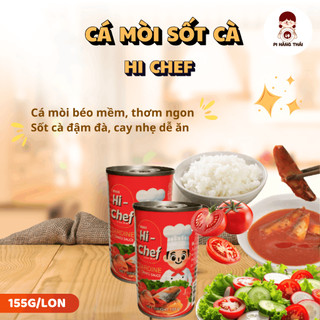 Cá mòi sốt cà Hi Chef 155g thơm ngon đậm đà, ăn liền tiện lợi. Nhập khẩu Thái Lan - Pi Hàng Thái