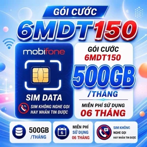 Sim 4G/5G mobifone 1 năm không nạp tiền vào mạng thả ga (có esim) 12FHCM MDT150 U1500 MDT50 MXH100 sim data 4G viettel
