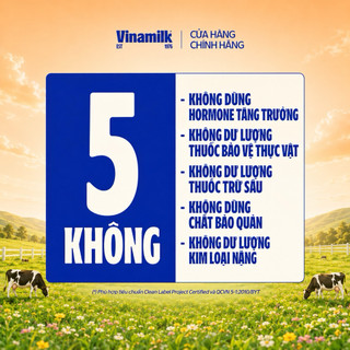 Sữa Tươi Tiệt Trùng Nguyên Chất Vinamilk Green Farm Đạm Quý A2 Không Đường 180ml - Thùng 48 Hộp