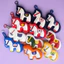 Full set móc khóa World Cup - Charm ngựa chủ đề bóng đá bằng da phối lông mịn - Treo túi xách ba lô