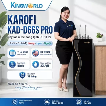 Máy Lọc Nước RO Karofi KAD-D66S Pro 11 Lõi - Lọc Nước Nóng Lạnh - Lọc Nước Gia Đình Uống Trực Tiếp