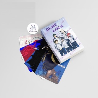 [hàng sẵn] Hộp thẻ card laser 50 tấm Blue Lock | Photo card lomo lomocard bo góc Isagi Nagi Bachira xịn đáng
