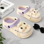 Dép Sục Nữ Bánh Mì Bít Mũi Có Lỗ Thoáng Khí Tặng Kèm Sticker Đế Đúc Nguyên Khối Siêu Êm SR3