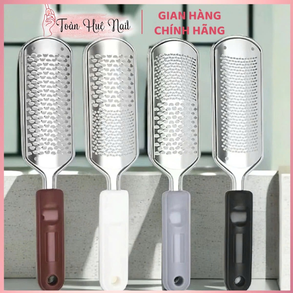 Dụng Cụ Chà Gót Chân Inox 304 Mắt Lưới – Tẩy Da Chết, Loại Bỏ Da Thừa, Làm Mềm Gót Chân Hiệu Quả