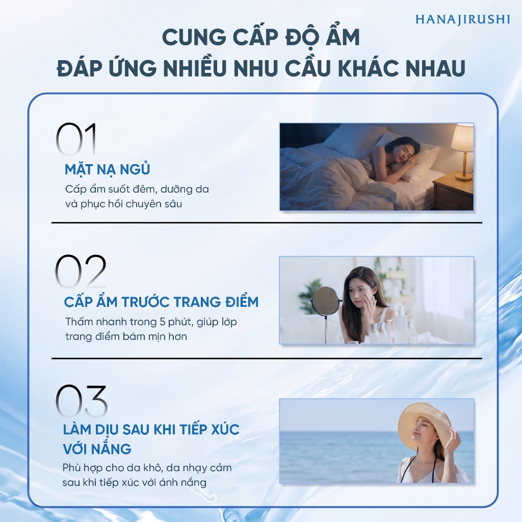 [Live KOL] Mặt Nạ Ngủ Hanajirushi Super Moisture Face Mask Dưỡng Ẩm Sâu, Hỗ Trợ Chống Lão Hóa