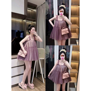 •𝙆𝙞𝙣𝙜𝙨𝙝𝙤𝙥𝙗𝙚𝙖𝙪𝙩𝙮•Áo Babydoll Xoè Bồng Hai Dây L1