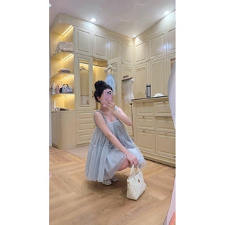•𝙆𝙞𝙣𝙜𝙨𝙝𝙤𝙥𝙗𝙚𝙖𝙪𝙩𝙮•Áo Babydoll Xoè Bồng Hai Dây L1