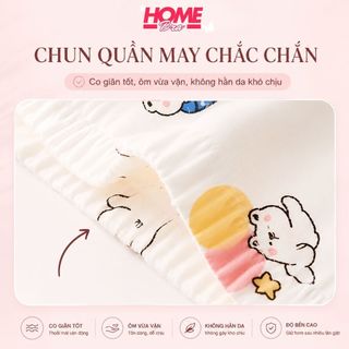 Combo 4 quần lót bé gái chất cotton co dãn thoáng khí SET 4 Quần chíp trẻ em họa tiết xinh xắn L7000