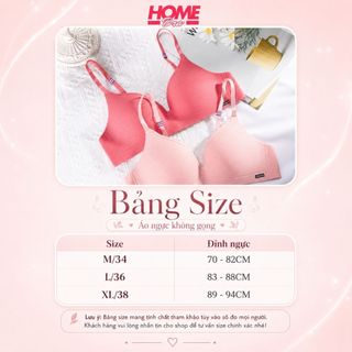 Áo ngực nữ su đúc mềm mại êm ái đệm mút mỏng ôm ngực kiểu dáng basic 2 nấc cài tiện lợi HOMBRA A239