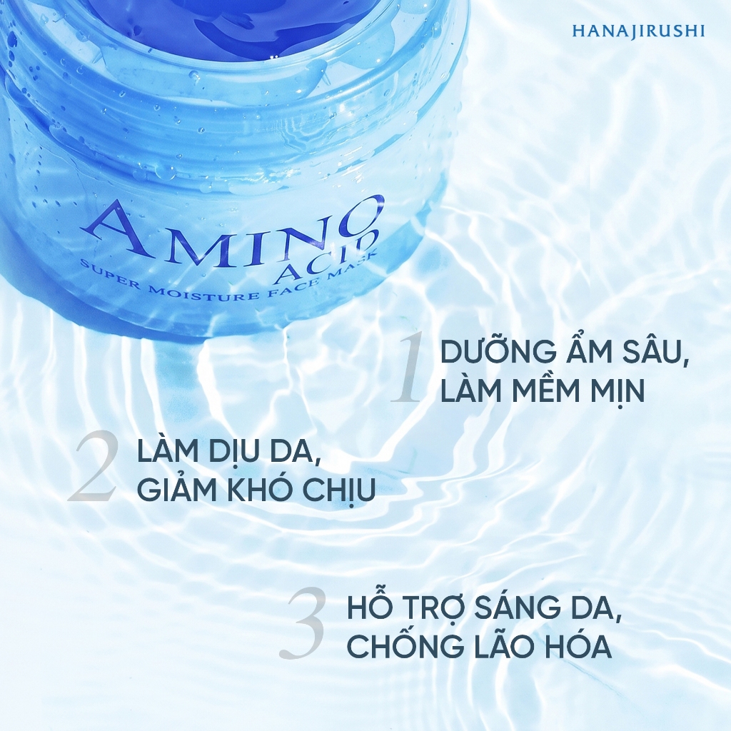 [Live KOL] Mặt Nạ Ngủ Hanajirushi Super Moisture Face Mask Dưỡng Ẩm Sâu, Hỗ Trợ Chống Lão Hóa