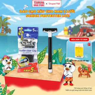 Dao Cạo Râu Cho Nam 2 Lưỡi KURASHI RHYTHM Schick Protecter Light