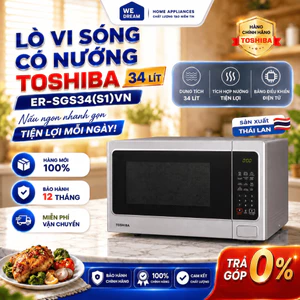Lò Vi Sóng Có Nướng Toshiba ER-SGS34(S1)VN 34L - Hàng Chính Hãng