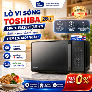 Lò Vi Sóng Điện Tử Toshiba 26 Lít MW3-EM26PE(BM)VN | Công Suất Mạnh Mẽ Tiện Nghi | Hàng Chính Hãng