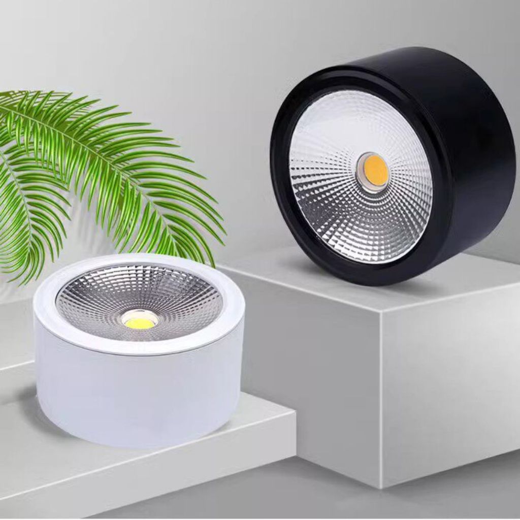 Đèn Ống Bơ Ốp Trần, Đèn led Ống Bơ 7W, 12W 3 Màu ánh sáng, Đèn hành lang, Bảo hành 3 năm