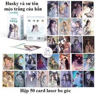 Husky Và Sư Tôn Mèo Trắng Của Hắn | Hộp thẻ card laser 50 tấm Husky Và Sư Tôn Mèo Trắng Của Hắn | Lomo