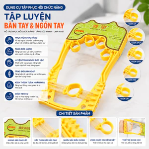 Dụng Cụ Tập Lực Ngón Tay & Cổ Tay, Tăng Sức Bám, Dẻo Dai, Phục Hồi Tay