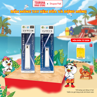 Bấm Móng Tay Thép Không Gỉ Bền Chắc Kèm Dũa Và Đựng Móng Kurashi Rhythm Nail Clippers