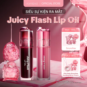 Son Bóng Dưỡng Môi Romand Juicy Flash Lip Oil Môi Căng Mọng Mềm Mượt Nhẹ Môi, Lên Màu Chuẩn