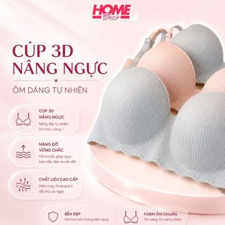 Áo ngực nữ su trơn mút bàn tay cao cấp - Ao lót nữ không gọng nâng ngực tạo khe A5277