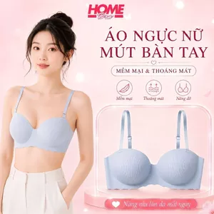 Áo ngực nữ su trơn mút bàn tay cao cấp - Ao lót nữ không gọng nâng ngực tạo khe A5277