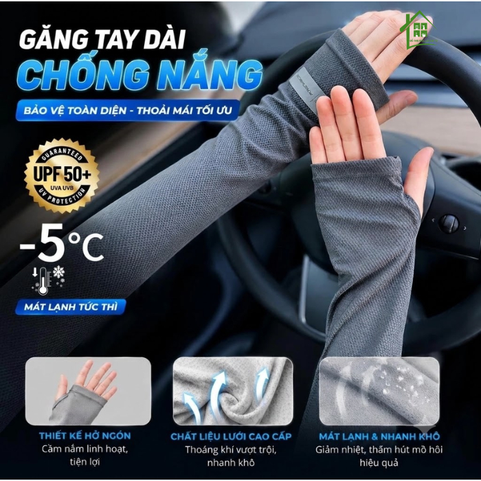 Găng tay chống nắng hở ngón,chống tia UV, tia cực tím nam nữ, bao tay đi nắng xỏ tay hở ngón thoáng khí