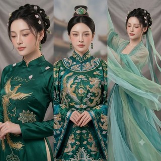 [NgocDaisy] N386 Bông tai 3 hạt Ngọc hạt đá canxedon xanh tự nhiên , khuyên tai nữ, hoa tai nữ dáng dài sang trọng