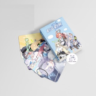 [hàng sẵn] Blue Archive | Hộp thẻ card laser 50 tấm | Lomo lomocard card có ánh laser
