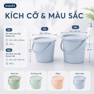 Xô nhựa cao cấp Inochi - Notoro
