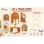 SET 6 Tranh Dán Tường Mẫu Dễ Thương ,Trendy, Decor Phòng Khách, Phòng Ngủ, Spa, Phòng Nail, Mi - T.Design