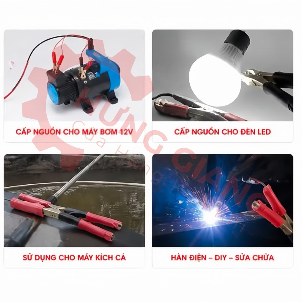 [ 1ĐÔI ] Kẹp Bình Ắc Quy Cá Sấu, Kẹp bình đủ cỡ