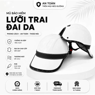 [Giá Xả] Mũ Bảo Hiểm Vespa Lưỡi Trai Nam Nữ Nhiều Màu Sắc