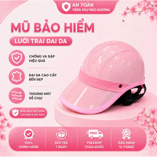 [Giá Xả] Mũ Bảo Hiểm Vespa Lưỡi Trai Nam Nữ Nhiều Màu Sắc