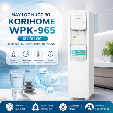 Máy lọc nước RO nóng lạnh Korihome WPK-965 12 lõi - Phù hợp văn phòng, công ty - HÀNG TRƯNG BÀY - FREE LẮP ĐẶT