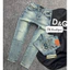 Quần Jean Xanh Gu &Ci Thêu Chữ Bản 4 Cúc Quần Bò Xanh Tởn Vẩy Sơn Xanh Sáng Chất Co Giãn