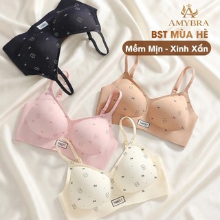 [ AMYBRA NEW ] Áo Ngực Su Mịn Mát Mút Mỏng 0.5cm, Áo Lót Nữ Không Gọng Êm Ái Gom Quả Tự Nhiên A975