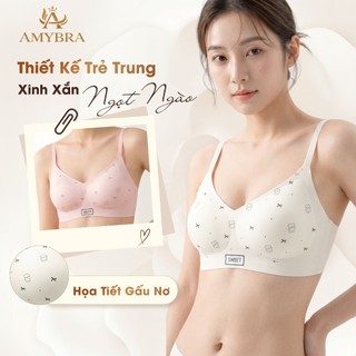 [ AMYBRA NEW ] Áo Ngực Su Mịn Mát Mút Mỏng 0.5cm, Áo Lót Nữ Không Gọng Êm Ái Gom Quả Tự Nhiên A975
