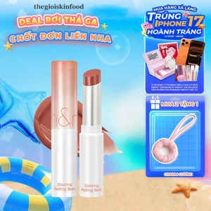 Son Dưỡng Dạng Thỏi Có Màu Thuần Chay Dưỡng Ẩm Romand Glasting Melting Balm 3.5g ThegioiSkinfood