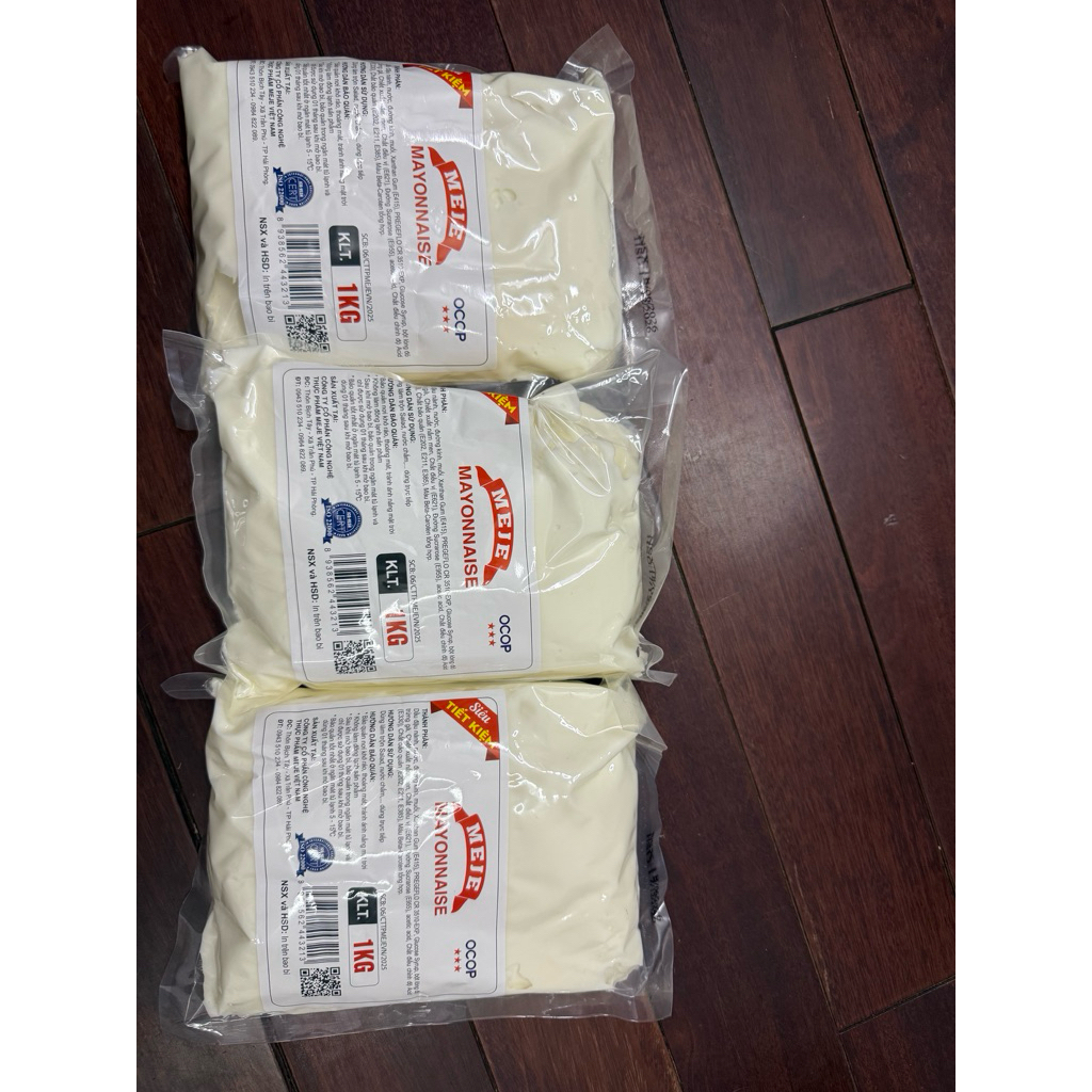 Combo 3 túi xốt Mayonnaise Meje 1kg