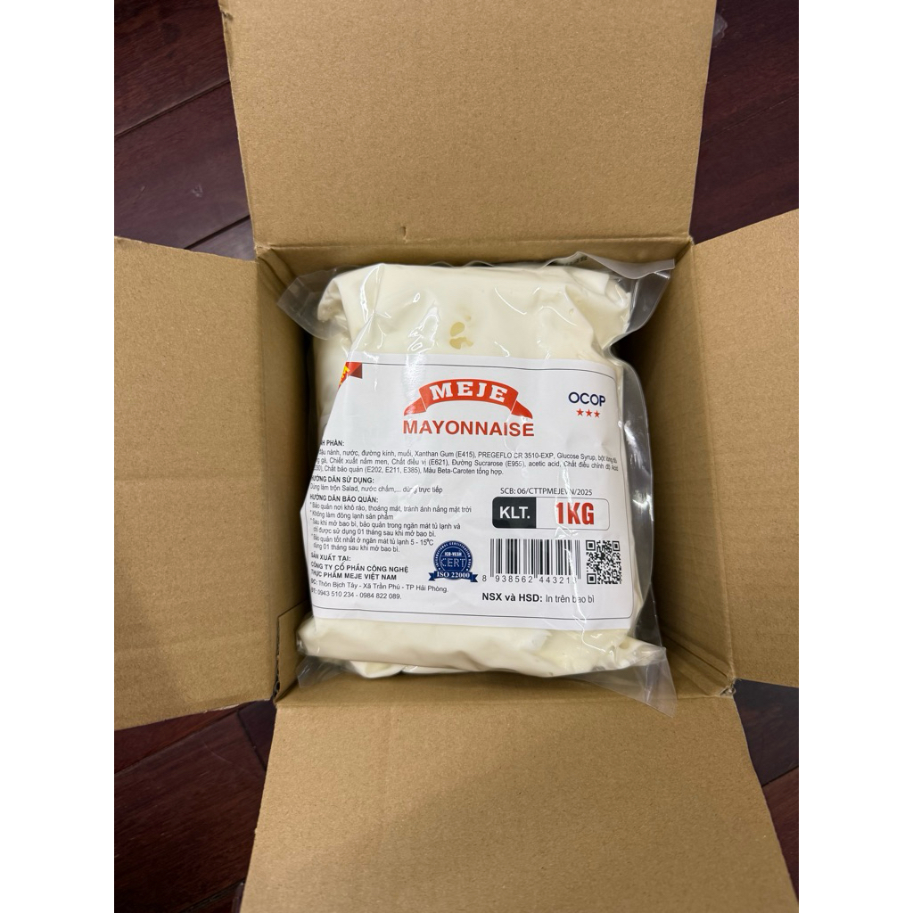 Combo 3 túi xốt Mayonnaise Meje 1kg