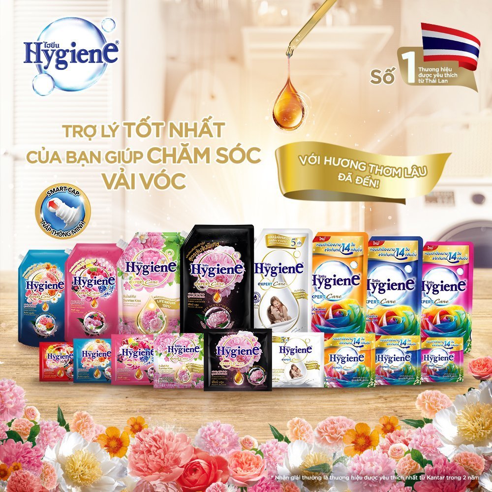 Combo 2 Nước Xả Vải Đậm Đặc Hygiene 3L