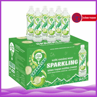 Thùng 24 Chai Nước Khoáng Ngọt Hương Chanh Có Gas Thiên Nhiên 430ml Đảnh Thạnh - Giàu và bổ sung vi khoáng tự nhiên