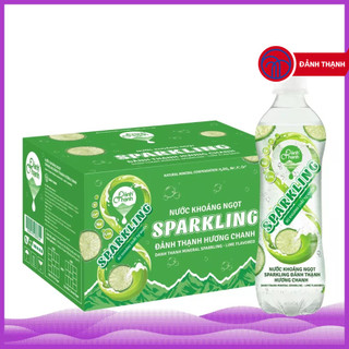 Thùng 24 Chai Nước Khoáng Ngọt Hương Chanh Có Gas Thiên Nhiên 430ml Đảnh Thạnh - Giàu và bổ sung vi khoáng tự nhiên
