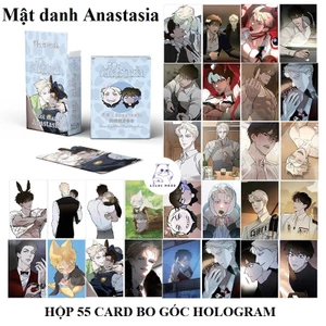 Mật Danh Anastasia | Hộp thẻ card laser 55 tấm BL Manhua | Lomo lomocard card có ánh laser