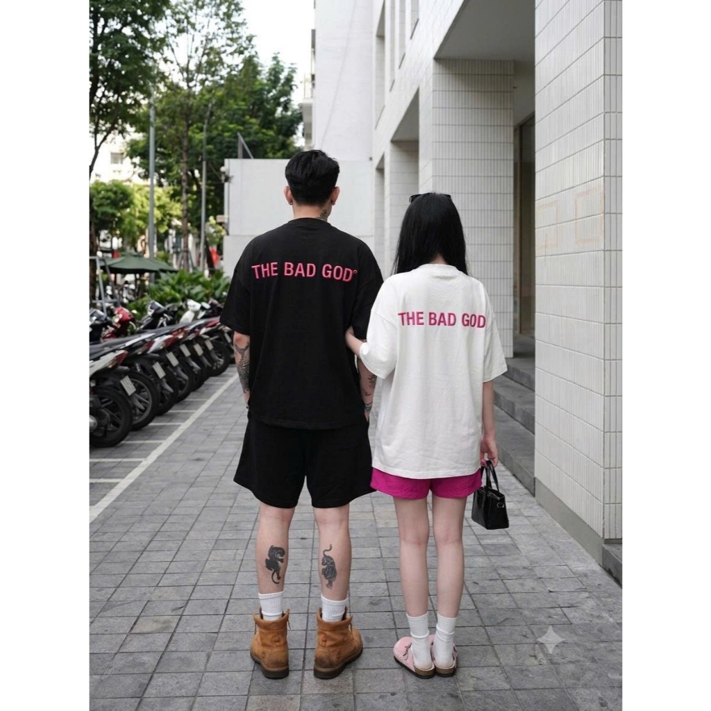 [NEW ARRIVALS 2026] Set Bộ Hè The Bad God MONOPINK Chất Cotton Form Boxy Unisex Nam Nữ Áo Thun Quần Short Local Brand